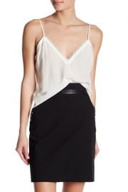 The Kooples Lace Trim Cr  pe de Chine Camisole   Nordstrom at Nordstrom